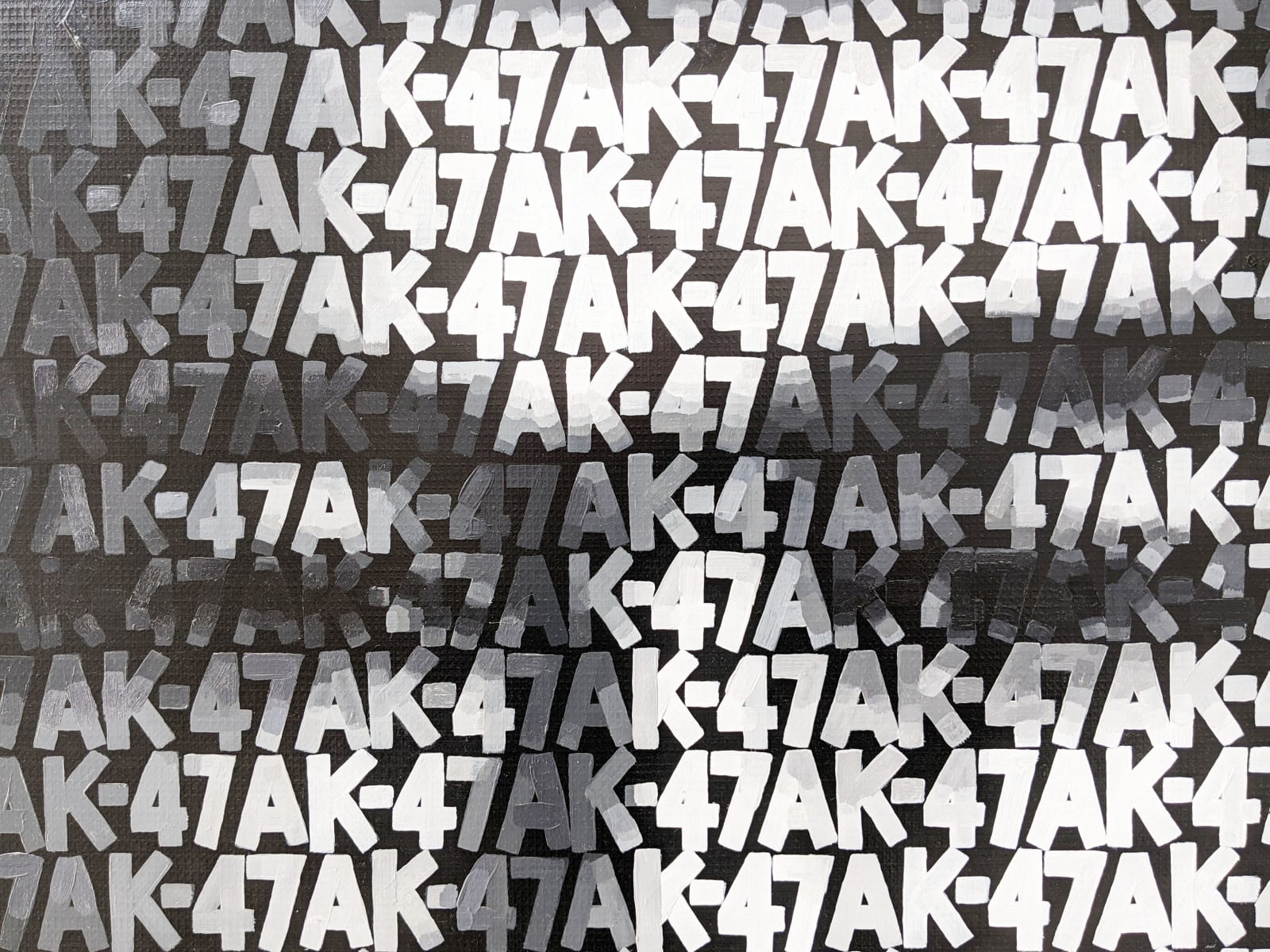 Zhang Dali, AK-47(A4), 2007