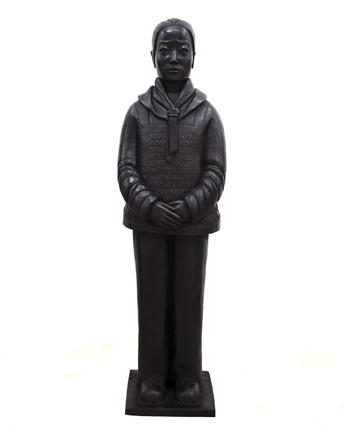 Prune Nourry, Terracotta Daughter Bronze #4, 2014