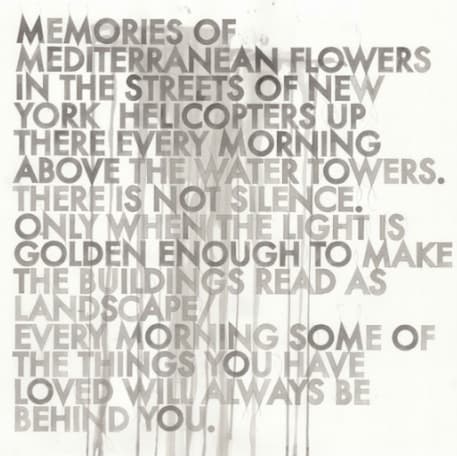 Robert Montgomery, Mediterranean FLowers, 2017