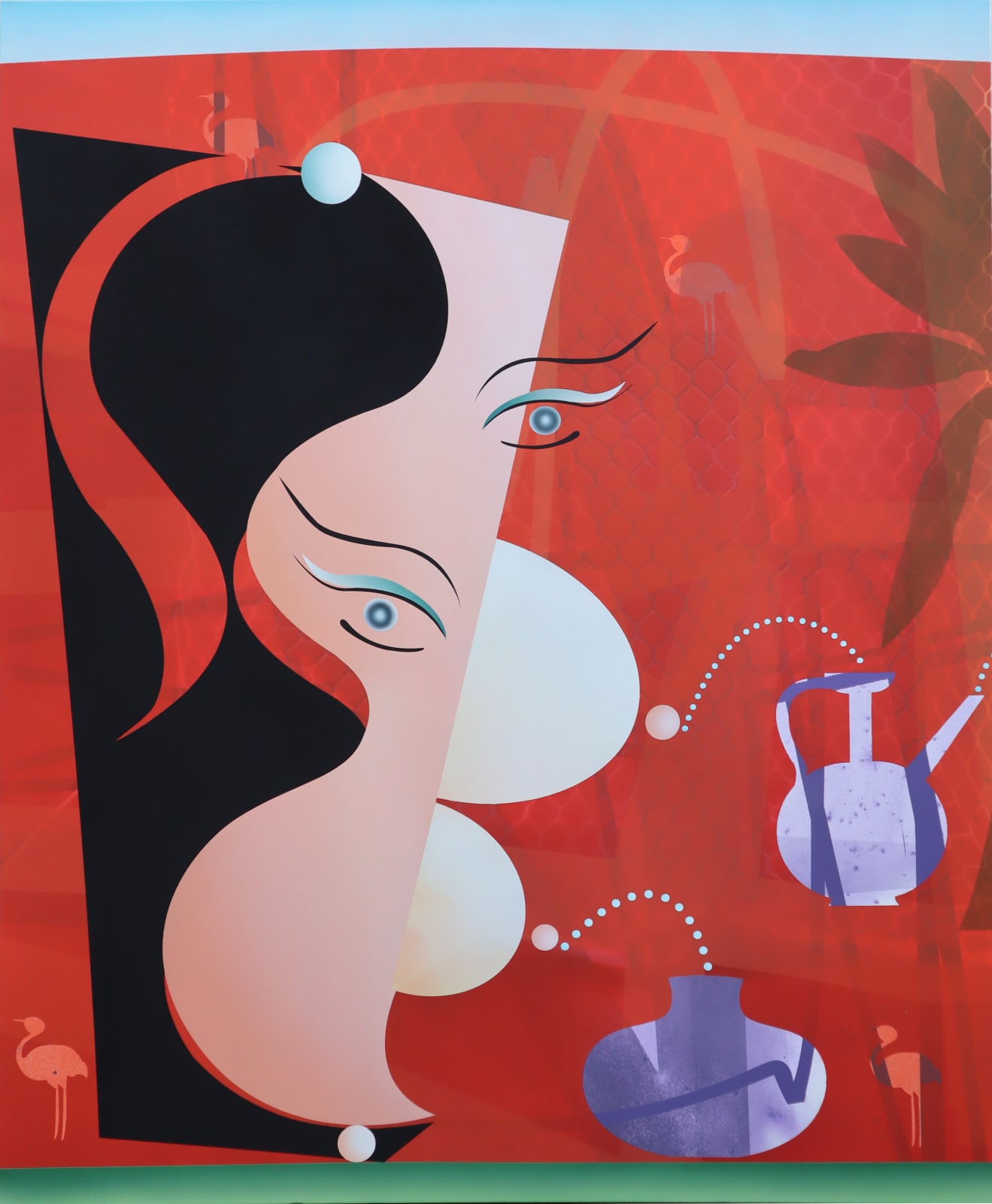 Hoda Kashiha, Spread Your Soul on the Vermilion Soil, 2023