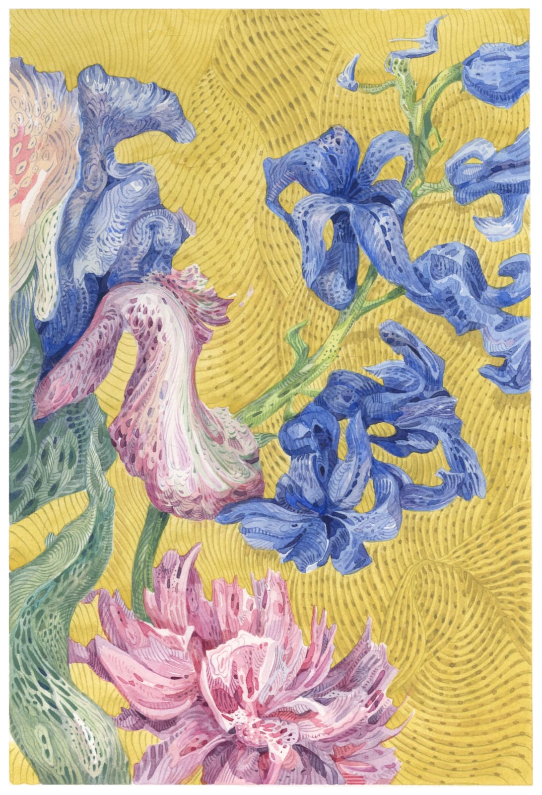 Darina Karpov, Indigo and Ochre (#6), 2023