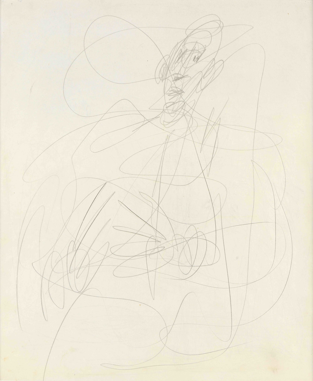 Alberto GIACOMETTI, Etude de personnages. Clown et ballerine (recto), Personnage (verso), ca. 1951