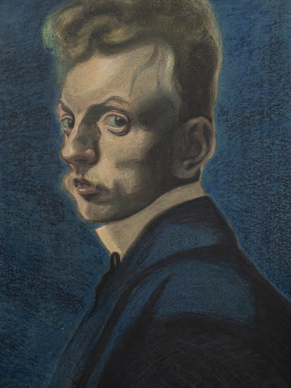 Léon SPILLIAERT, *SOLD* Autoportrait sur fond bleu, 1907