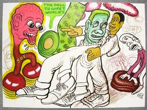 Peter Saul, Plumber Joe, 2008