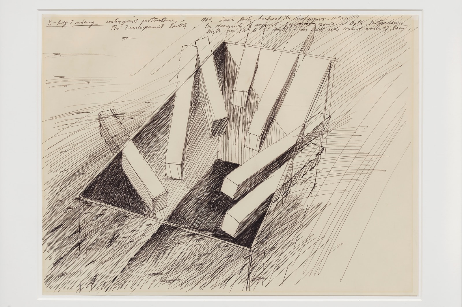 Michael Heizer, X-Ray Tendency, 1968
