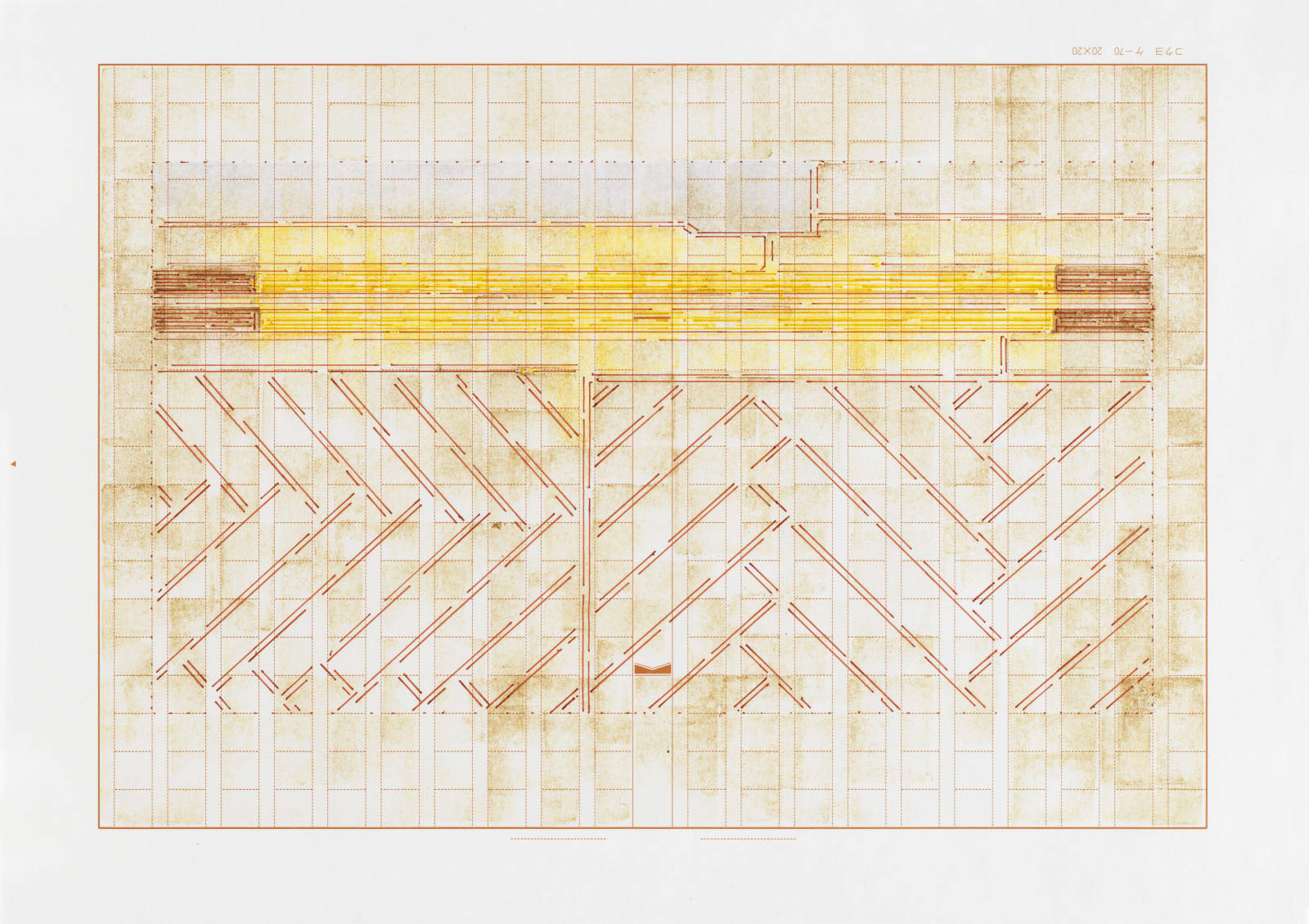 Julia Fish, Threshold, Trace 3 – after Apparition, Hermitage spectrum - yellow, SouthEast – one, 2025