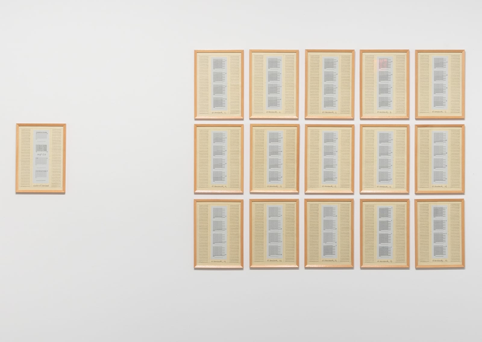 Hanne Darboven, 10. Variante, 1975