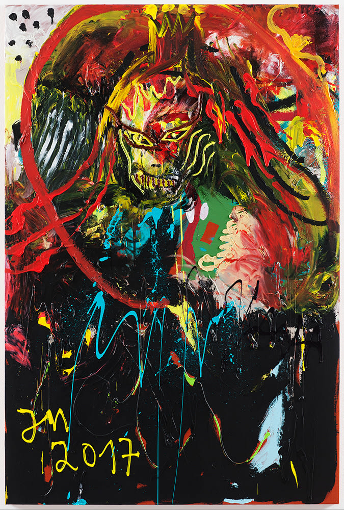 Jonathan Meese, DAS BÖSE "KLOFELD", 2017