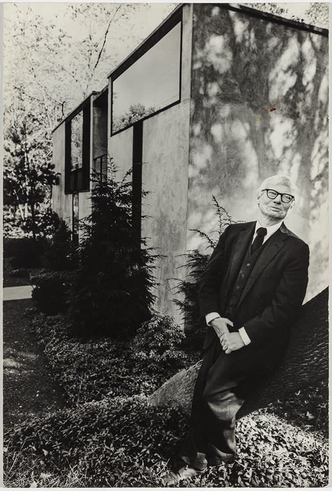 Hans Namuth, Louis I. Kahn at the Margaret Esherick House, Chestnut Hill, Philadelphia, PA, 1966