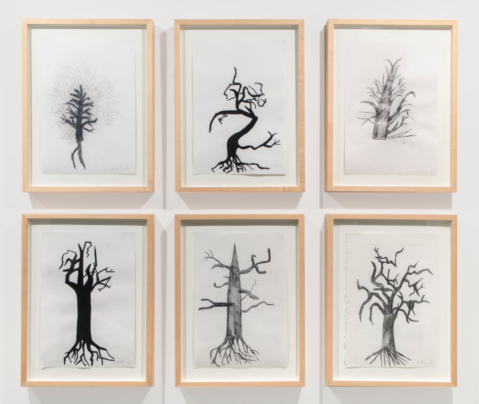 Albert Oehlen, Untitled (Baumzeichnungen / Tree Drawings), 1990