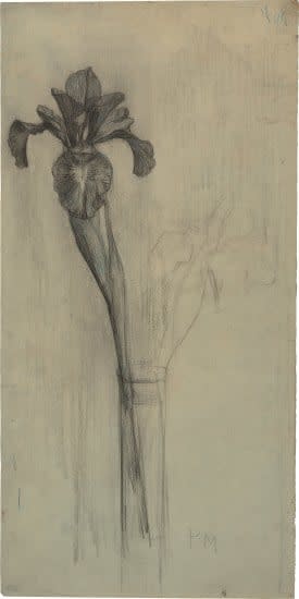 Piet Mondrian, Iris Bloom in Bud Vase, 1909/1910