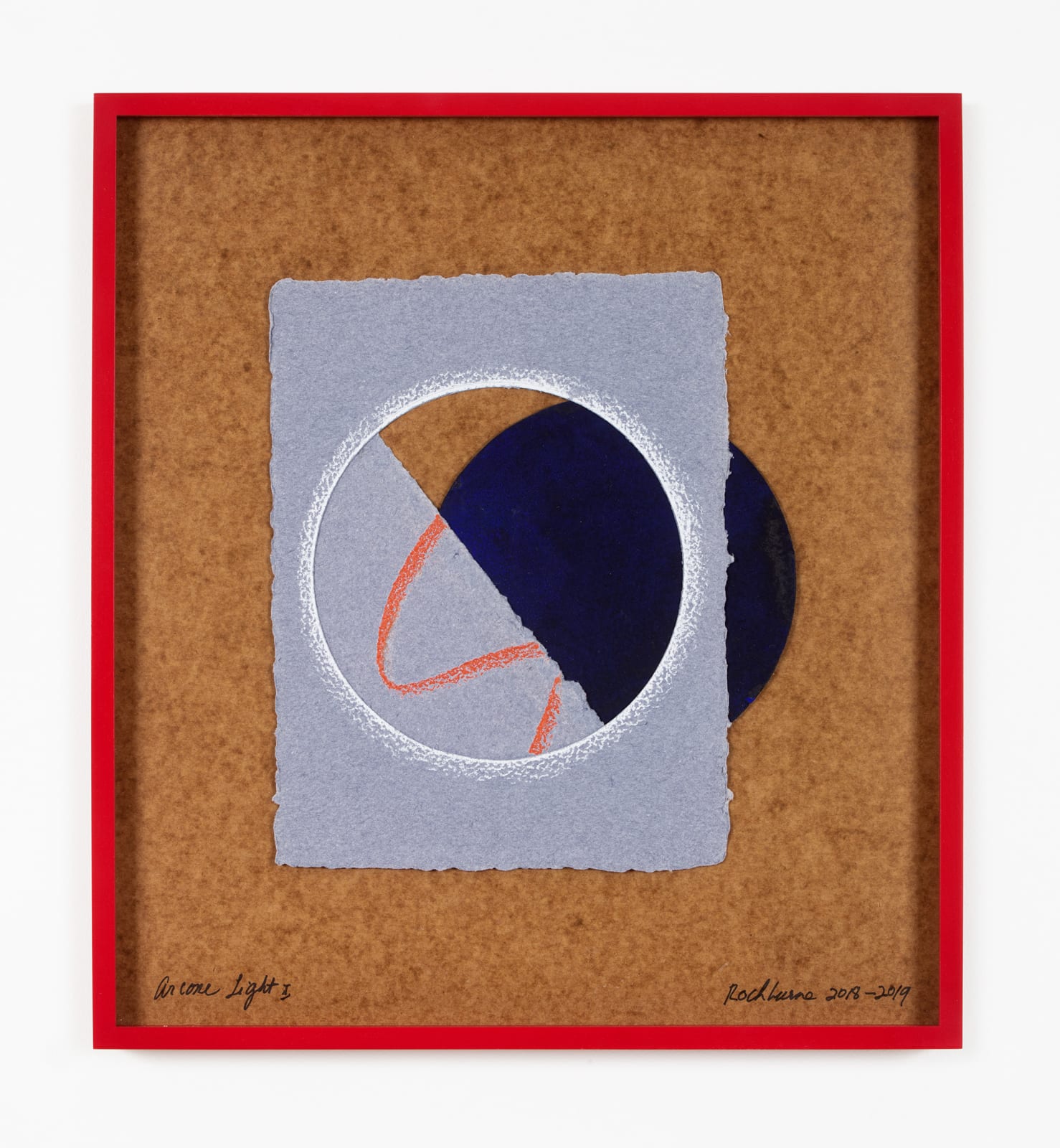 Dorothea Rockburne, Blue Collage, Arcane Light I, 2018-19