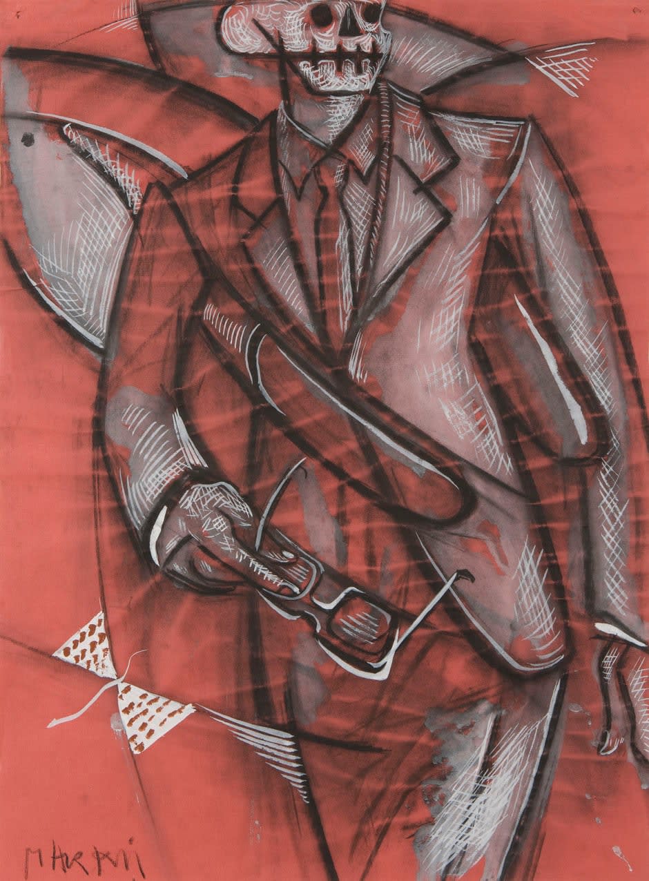 Markus Lüpertz, Untitled (Death in a Suit), 1976