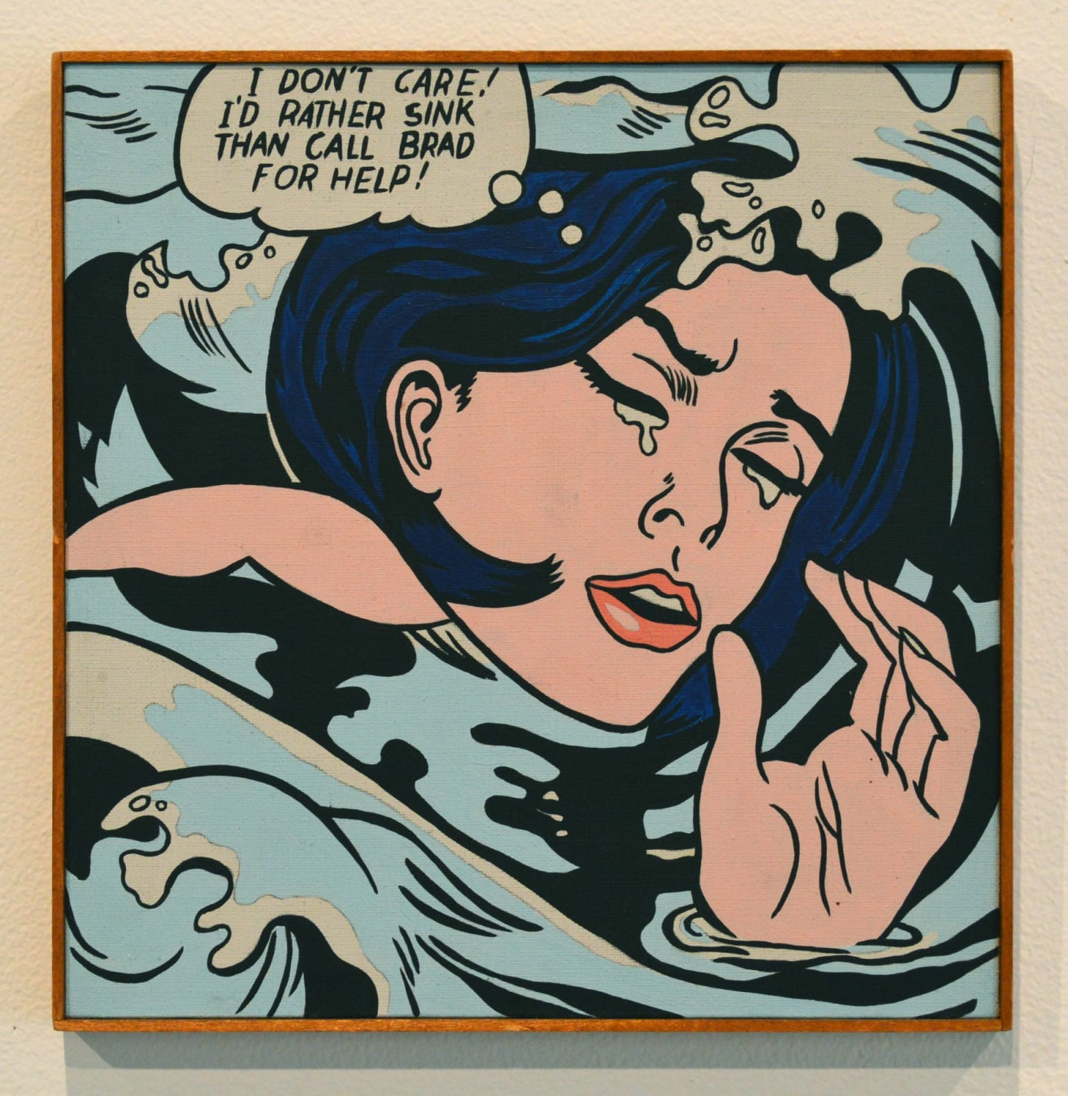 Richard Pettibone, Roy Lichtenstein "Drowning Girl. 1963", 1968
