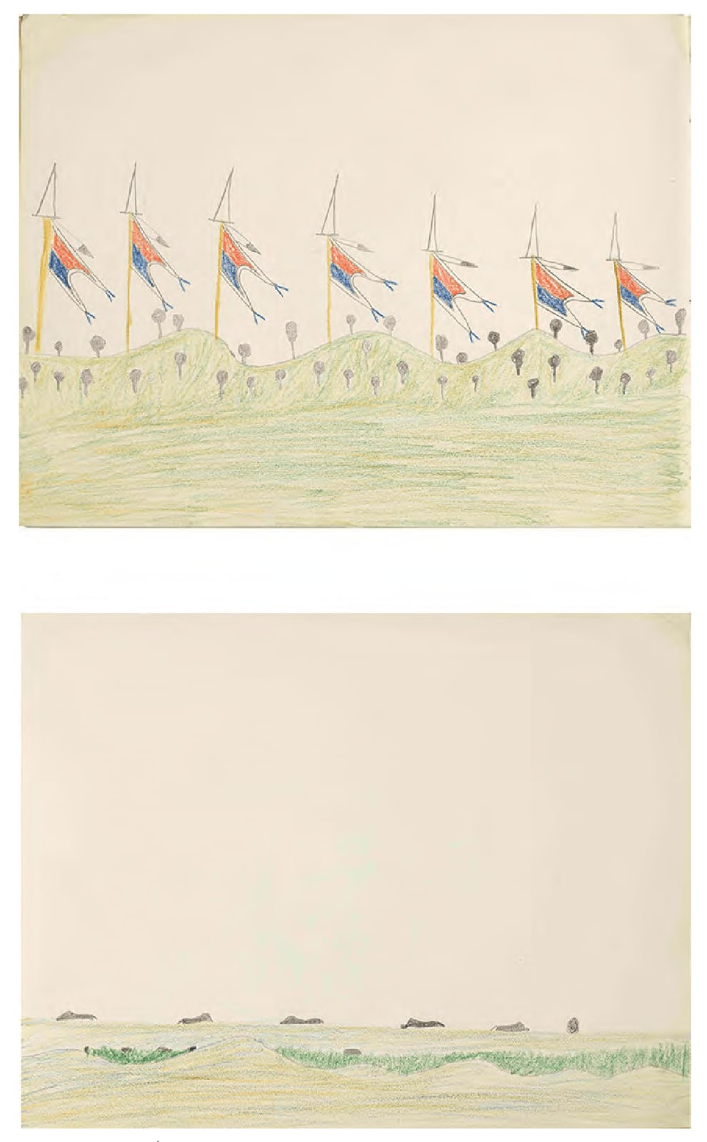 Ohettoint, Warrior Procession (recto/verso), ca. 1876