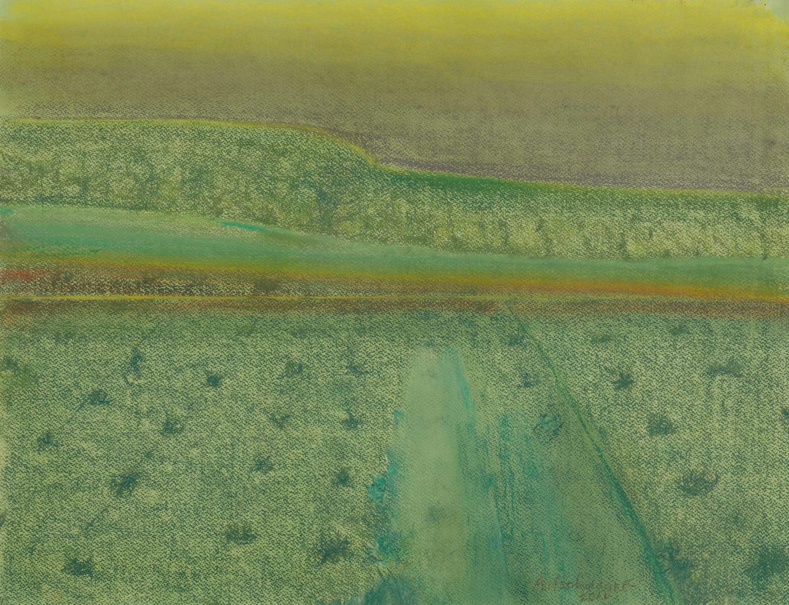 Richard Artschwager, Landscape with Green Sky, 2011