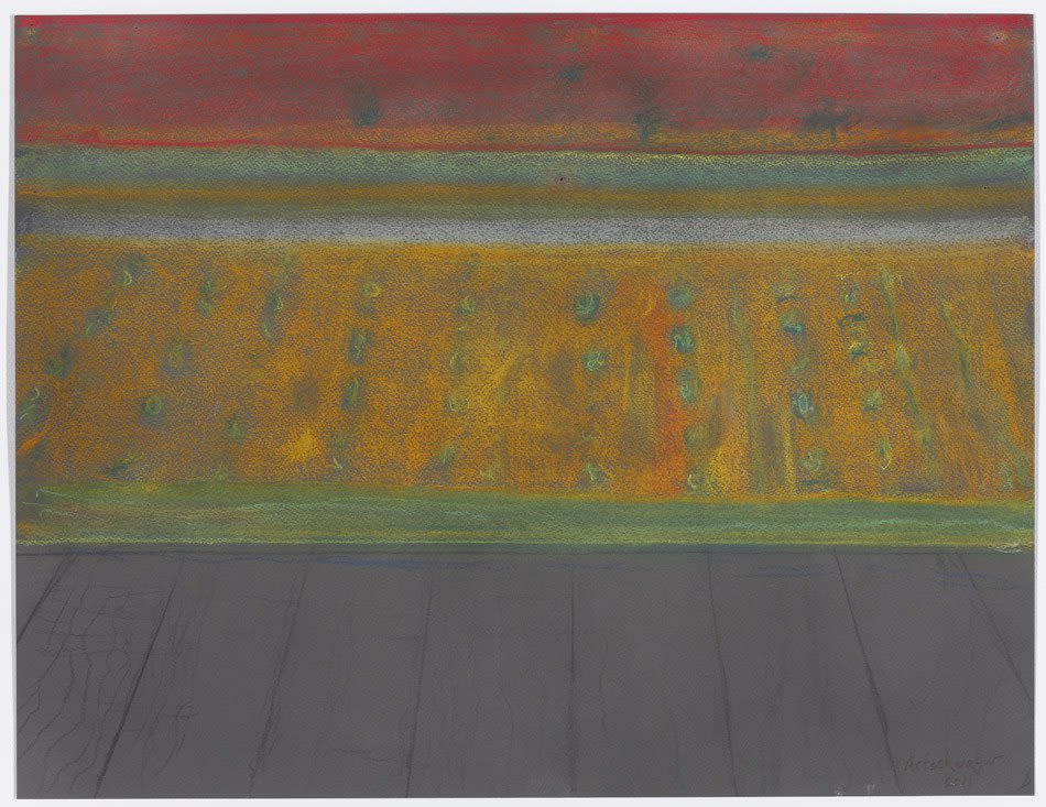 Richard Artschwager, Gray Roof and Field, 2011