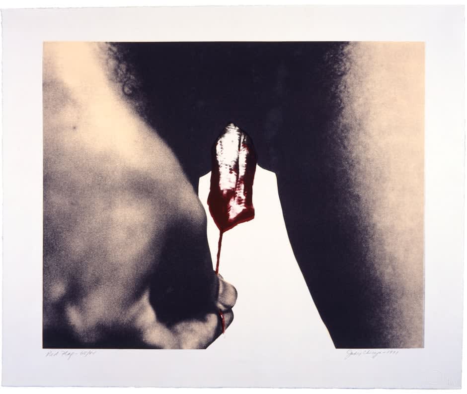 Judy Chicago, Red Flag, 1971