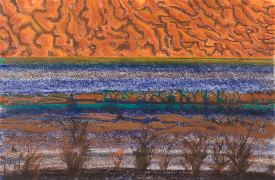 Richard Artschwager, Horizon with Orange Sky, 2007