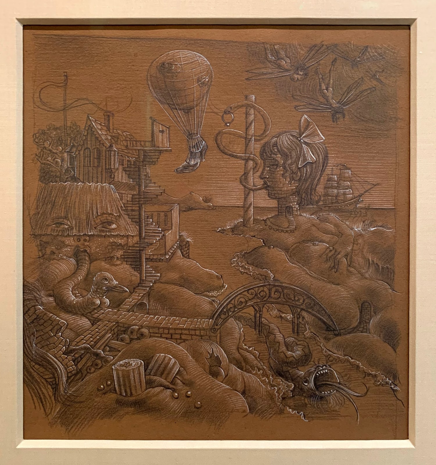 Hans Bellmer, Pays sage (recto), and Rose ouverte la nuit (verso), 1934
