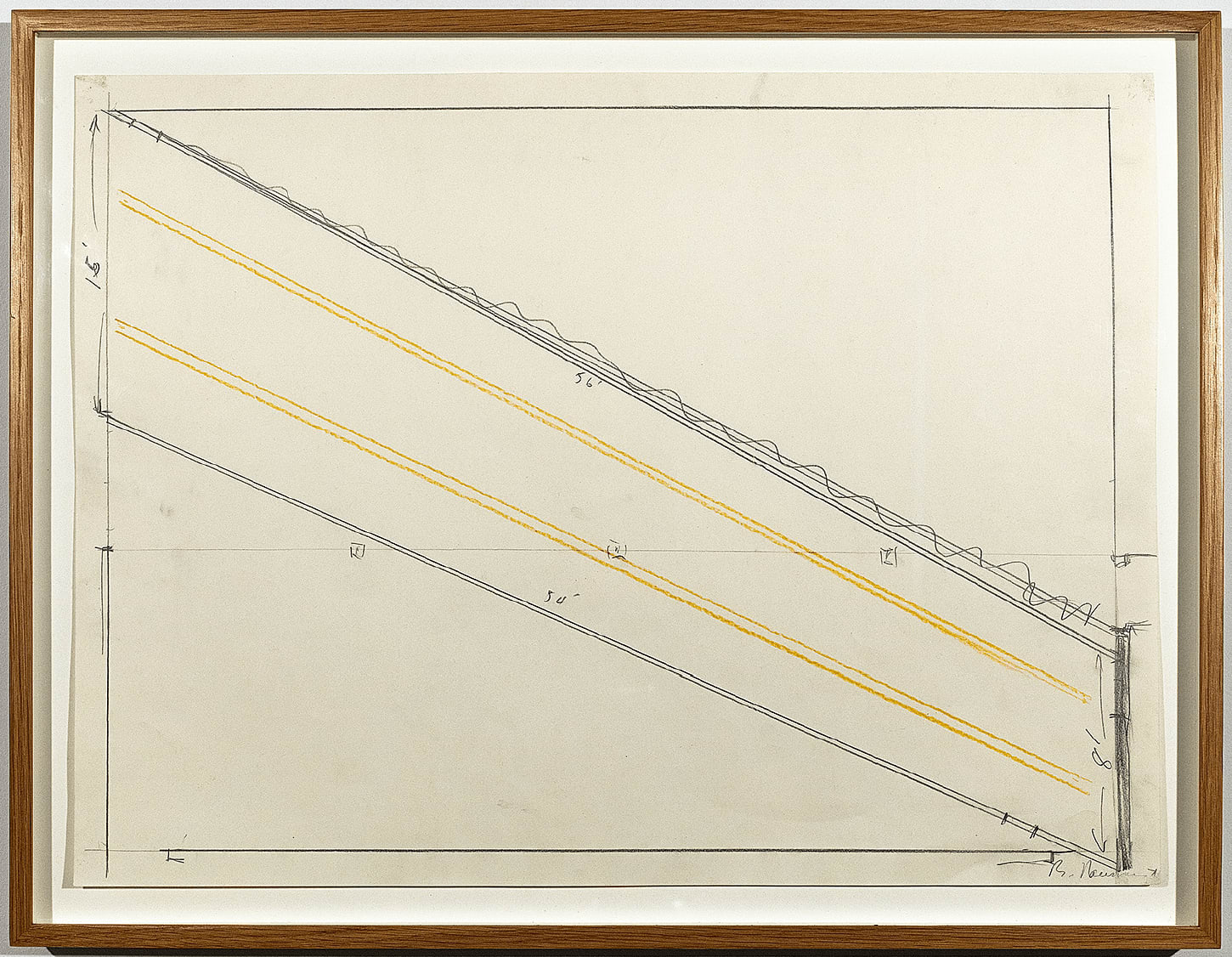 Bruce Nauman, Untitled (Study for Installation with Yellow Lights (Castelli Installation with Yellow Lights)), 1971