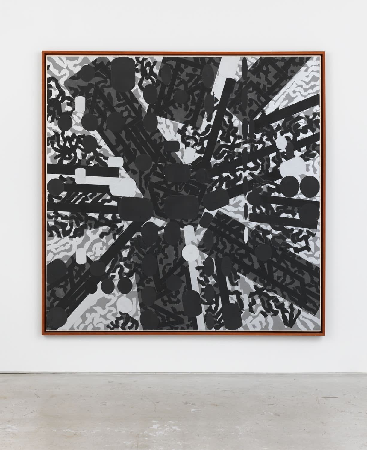 Barry Le Va, Diagrammatic Silhouettes: Sculptured Activities (Black Stress), 1987