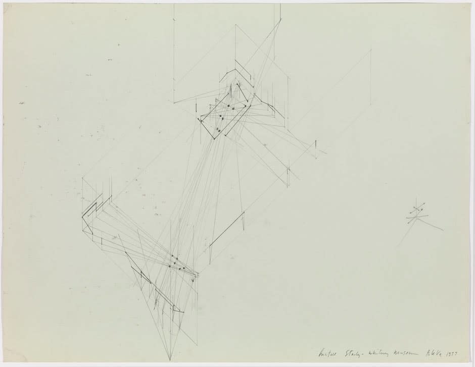 Barry Le Va, Installation Study - Whitney Museum, 1977