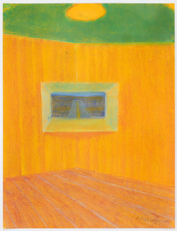 Richard Artschwager, Landscape on Gold Paper, 2011