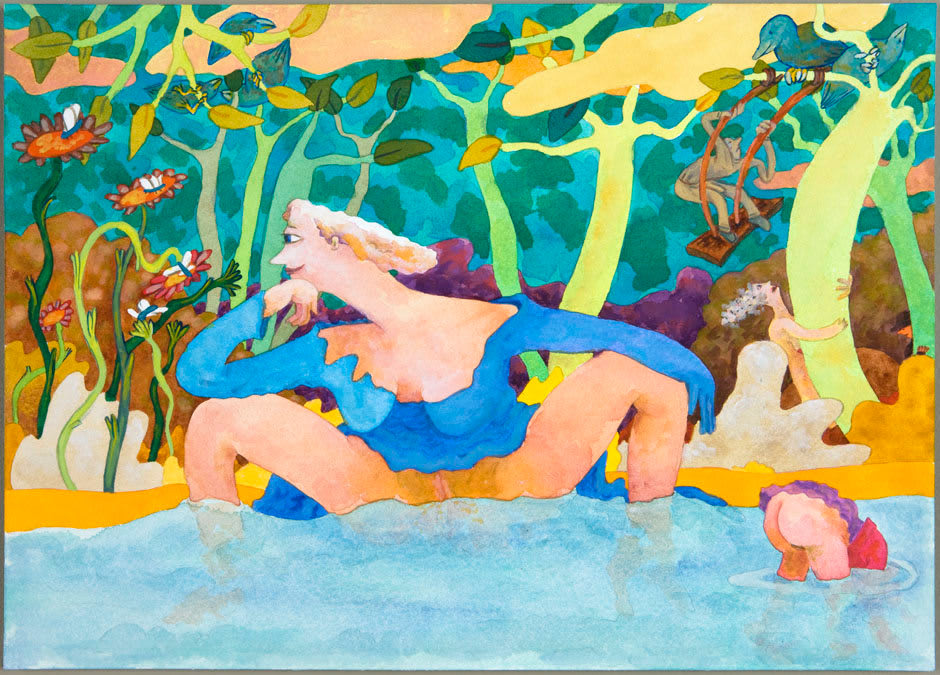 Gladys Nilsson, Stream, 2009
