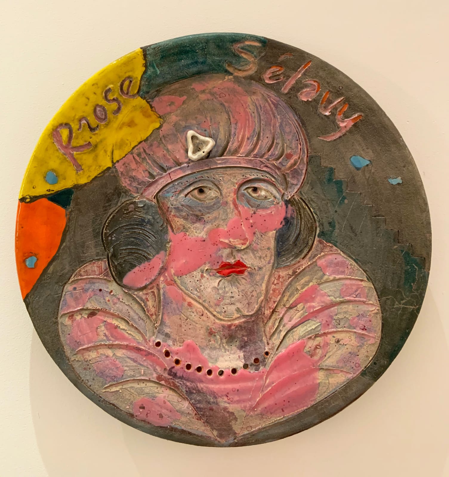Robert Arneson, Rose Selavy Plate, 1979