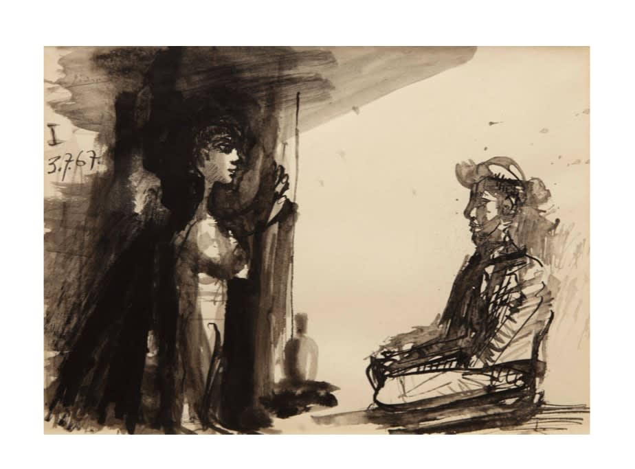 Pablo Picasso, Le Mendiant, Mougins, July 3, 1967