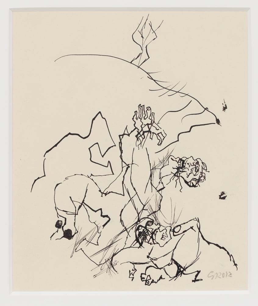 George Grosz, Explosion mit Toten (Fiktion)(Explosion with Dead, Fiction), 1915