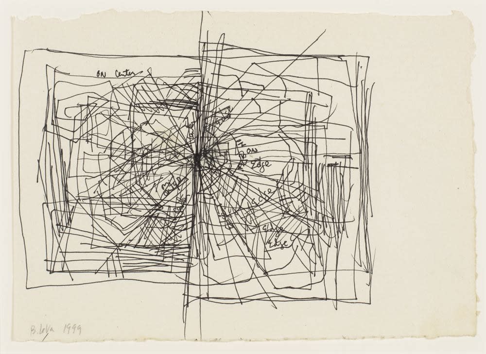 Barry Le Va, Study for Installation, "On Edge, On Center Shatter" (1968-71), Porto, Portugal, 1999, 1999
