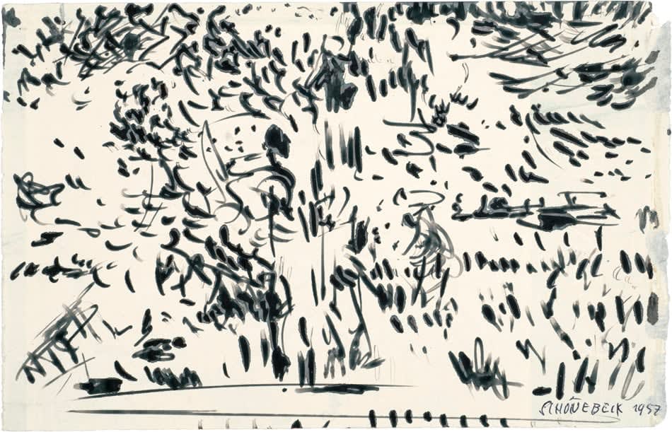 Eugen Schönebeck, Tree, 1957