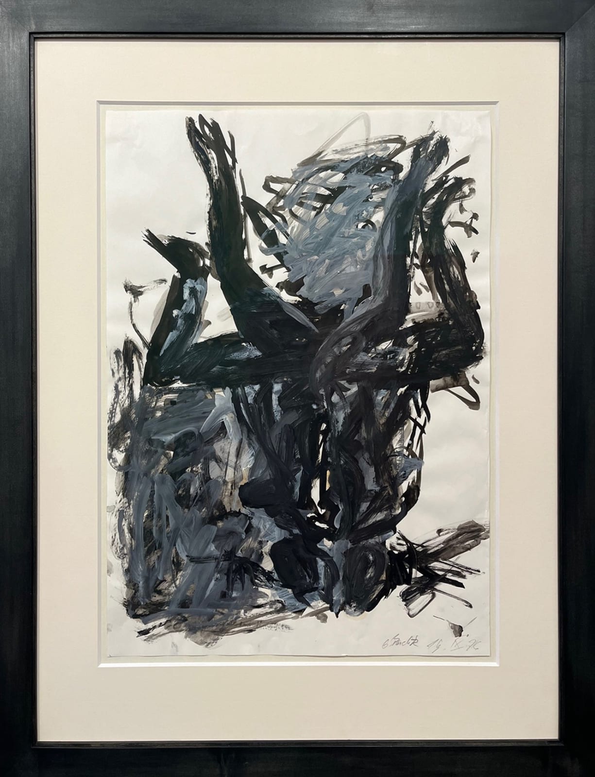 Georg Baselitz, Untitled (Ante Elke) (Nude Portrait of Elke Baselitz), 1976
