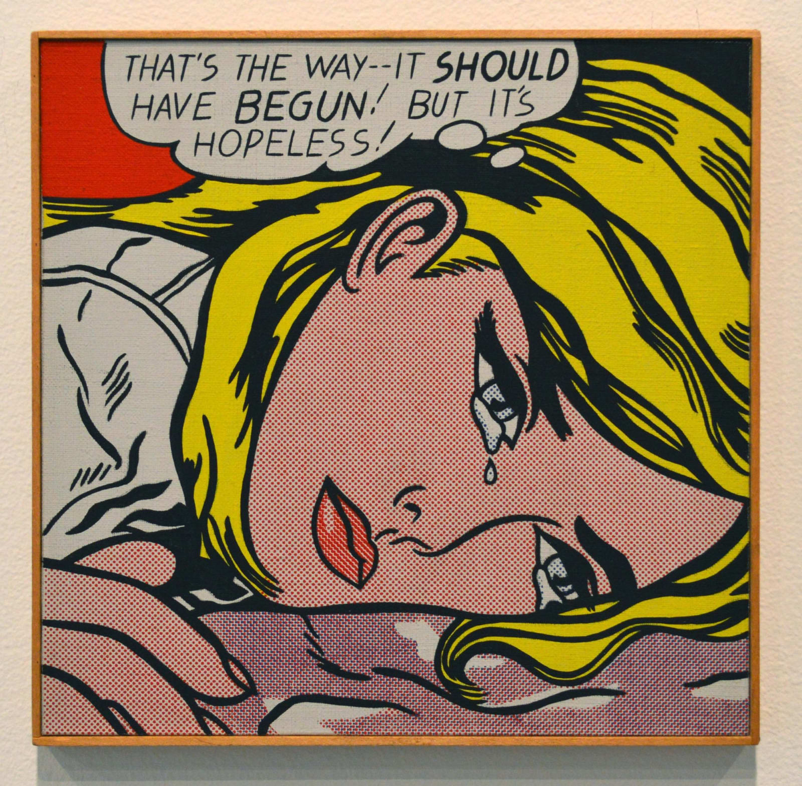 Richard Pettibone, Roy Lichtenstein "Hopeless. 1963" (Signed by Roy Lichtenstein), 1969