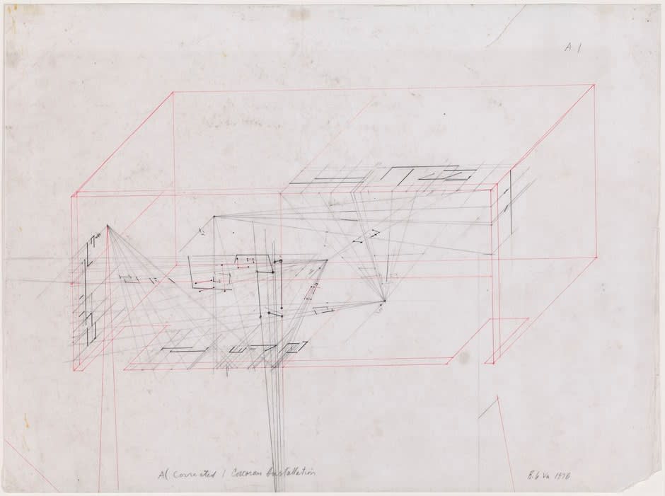 Barry Le Va, Corcoran Installation - A corrected, 1976