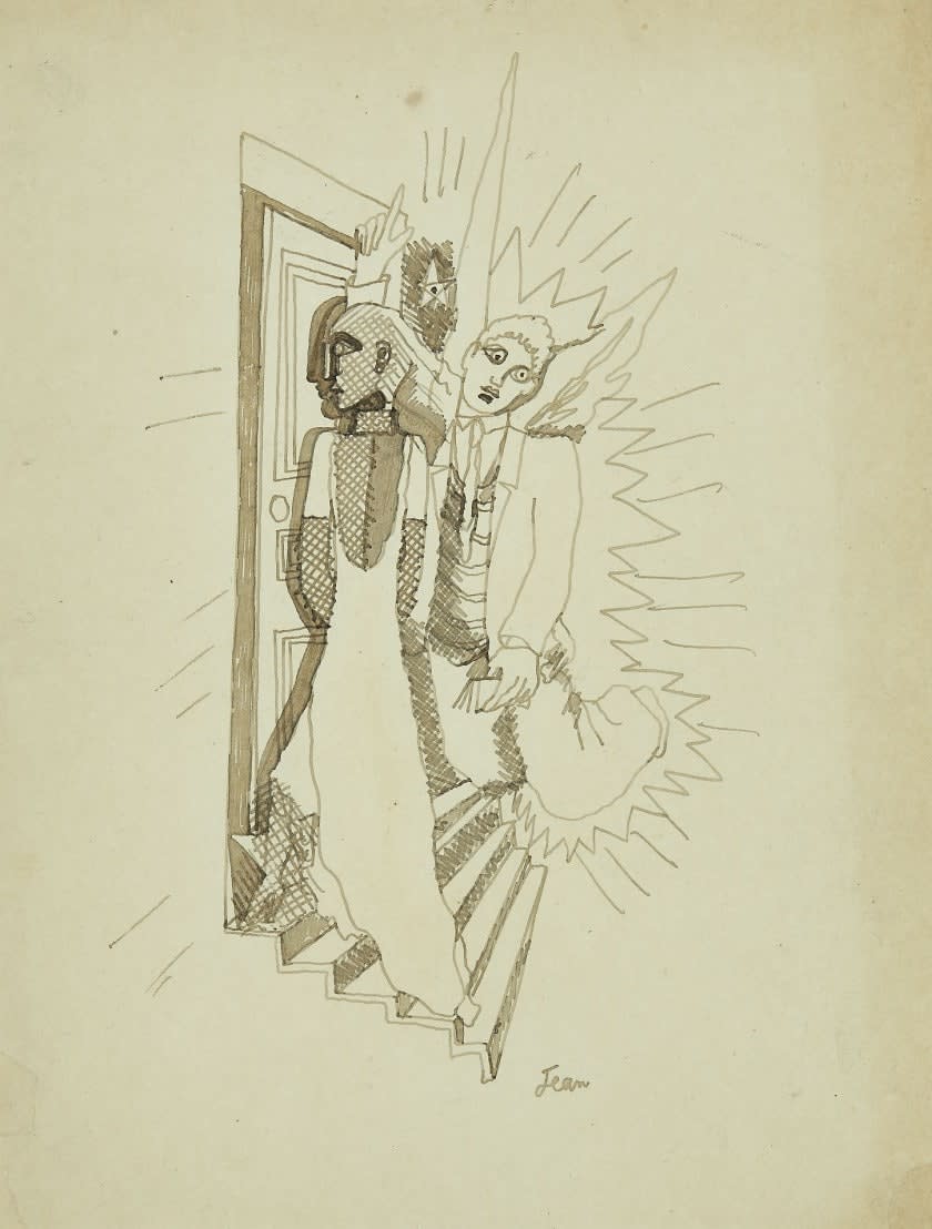 Jean Cocteau, Illustration no. 5 pour Imaginary Letters de Mary Butts, 1928