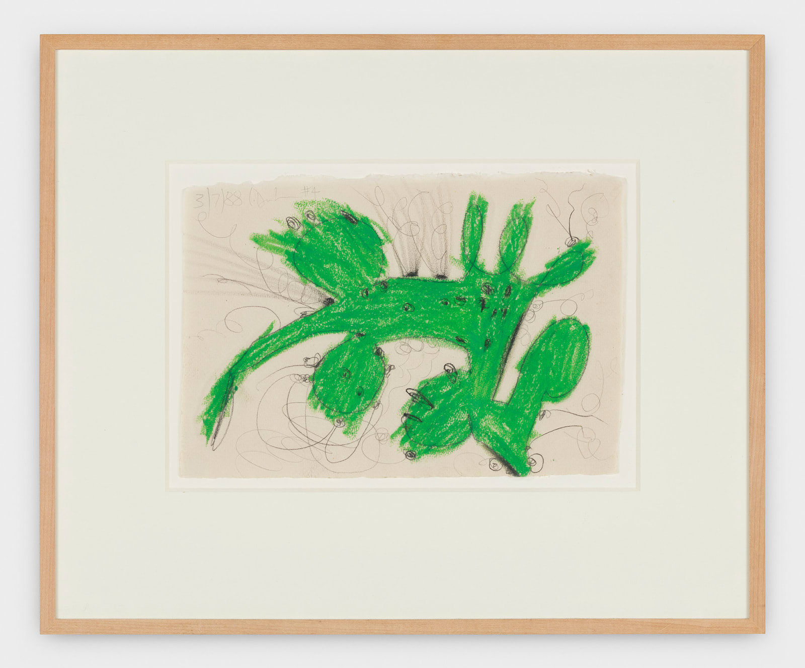 Carroll Dunham, Green #4 from the series "14 Shapes", 1988