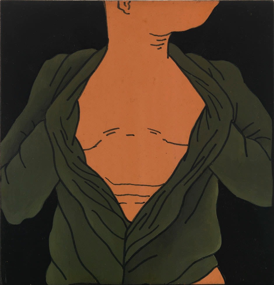 Christina Ramberg, Untitled (Open Shirt), 1967