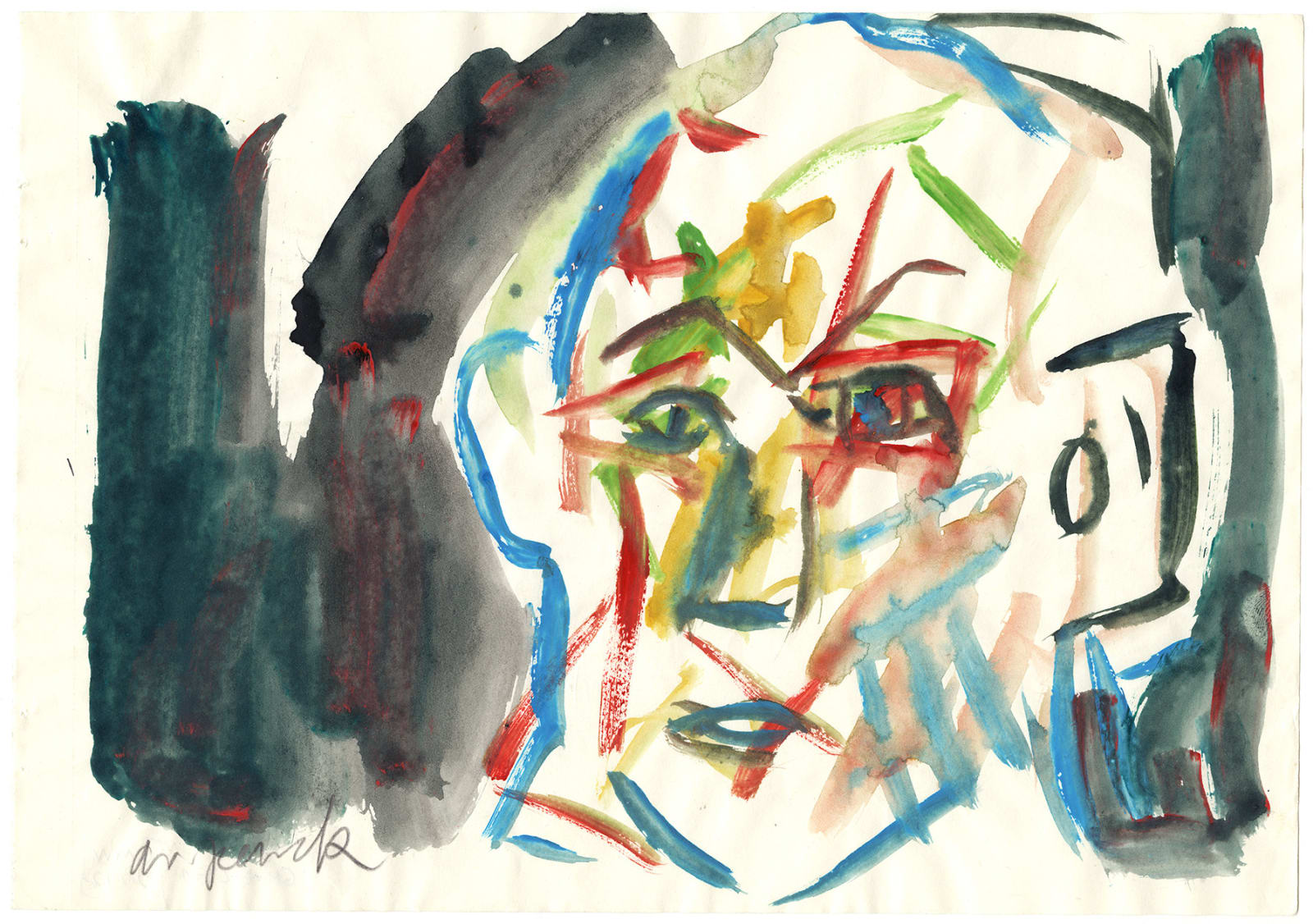 A.R. Penck, Untitled (Self Portrait), 1987