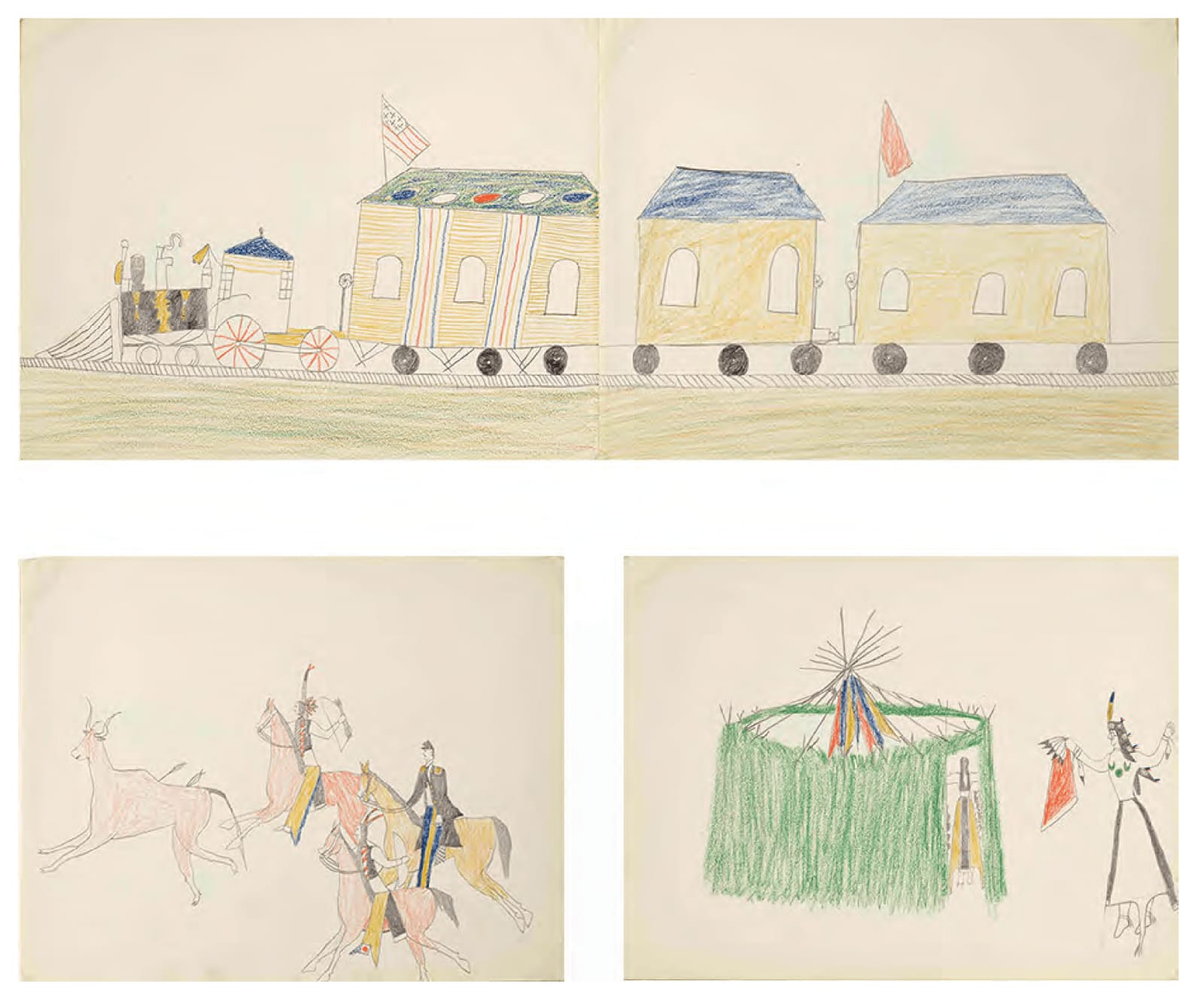 Ohettoint, Train to St. Augustine (recto/verso), ca. 1876