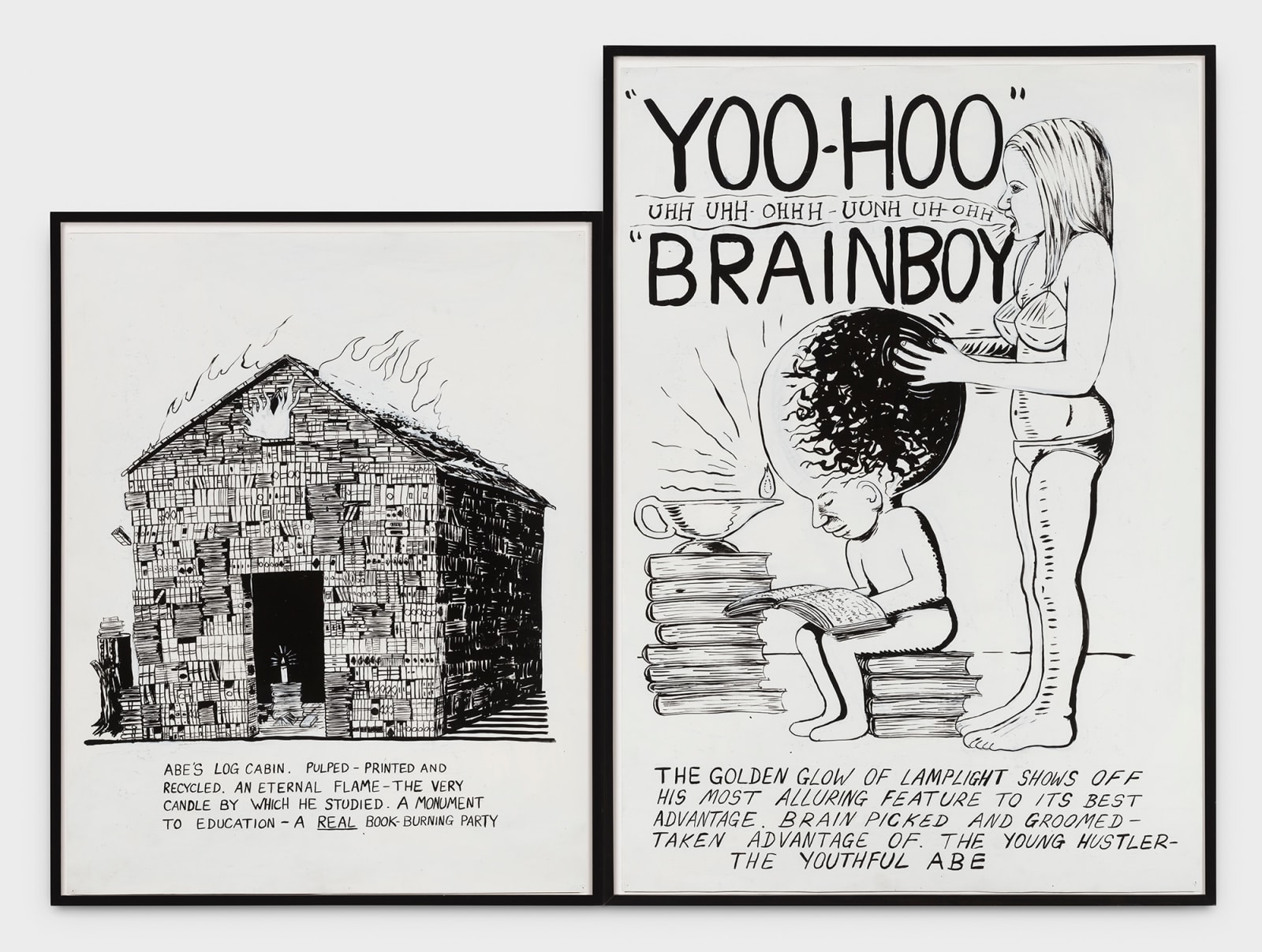 Mike Kelley, His Most Alluring Features - Abe's Log Cabin, 1984