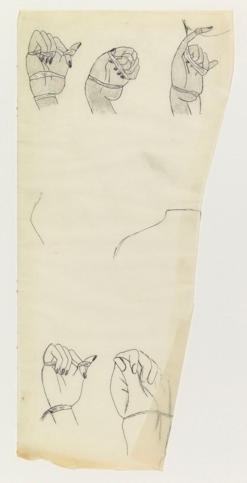 Christina Ramberg, Untitled (Five Hands), c. 1971