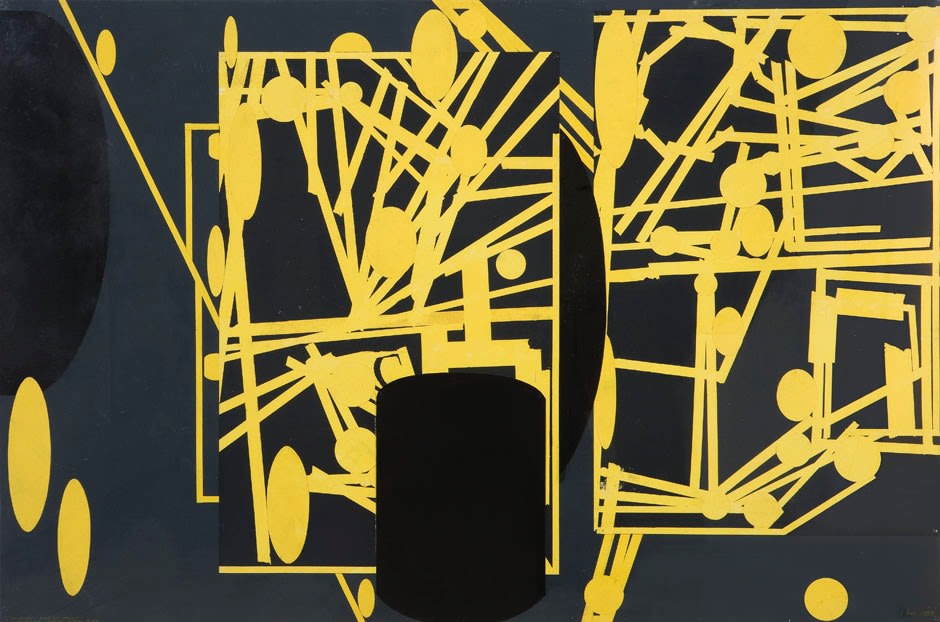 Barry Le Va, INSTALLATION PLAN and PERSPECTIVE wITH PARTIAL OBJECTS ACTUAL SIZE, 1983
