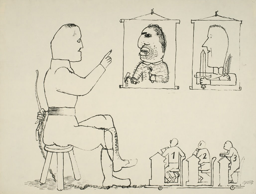 George Grosz, A Lesson for Generations to Come, 1936