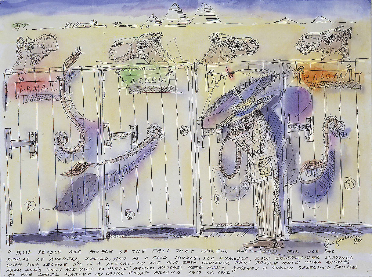 Joe Zucker, UNTITLED (MOST PEOPLE ARE AWARE OF THE FACT...), 1996