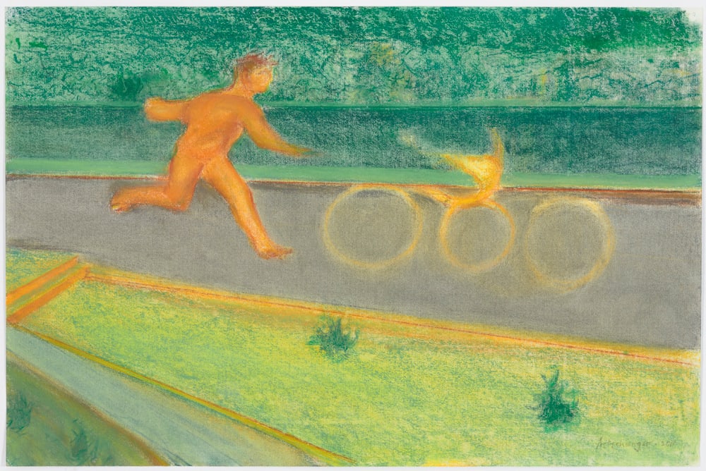 Richard Artschwager, Running Man with Hoop, 2011