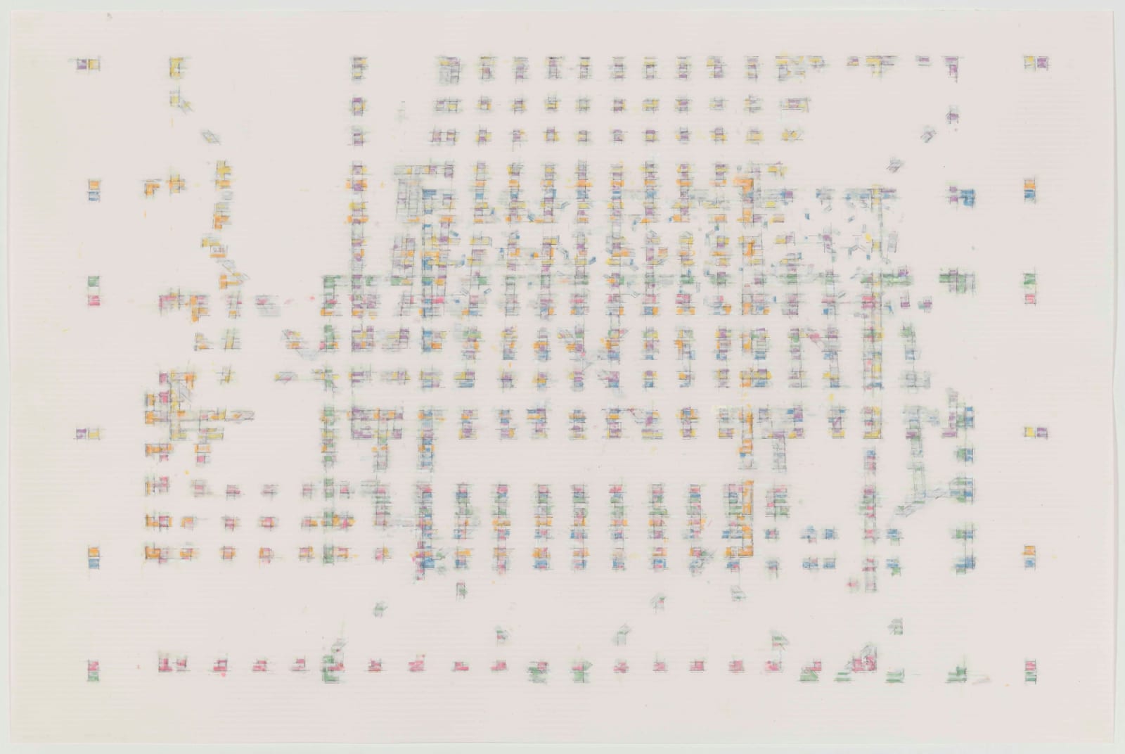 Julia Fish, Study for Threshold — Matrix : fossil [ spectrum : sample ], 2015/2016