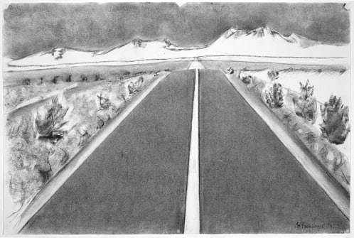 Richard Artschwager, Untitled (Rolling road with median horizontal), 2005
